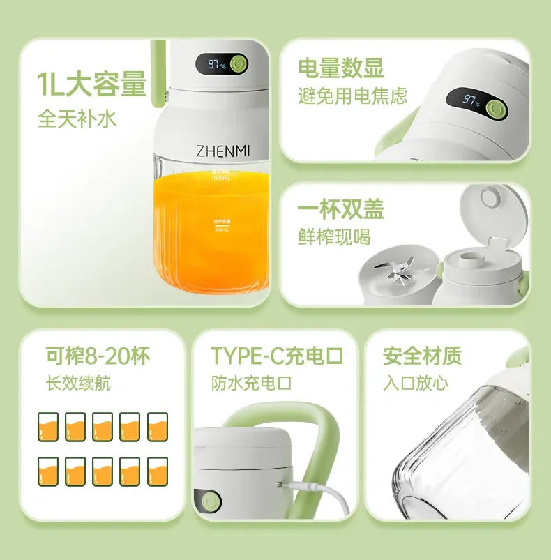 JuiceForce™ GoBlend Portable Juicer