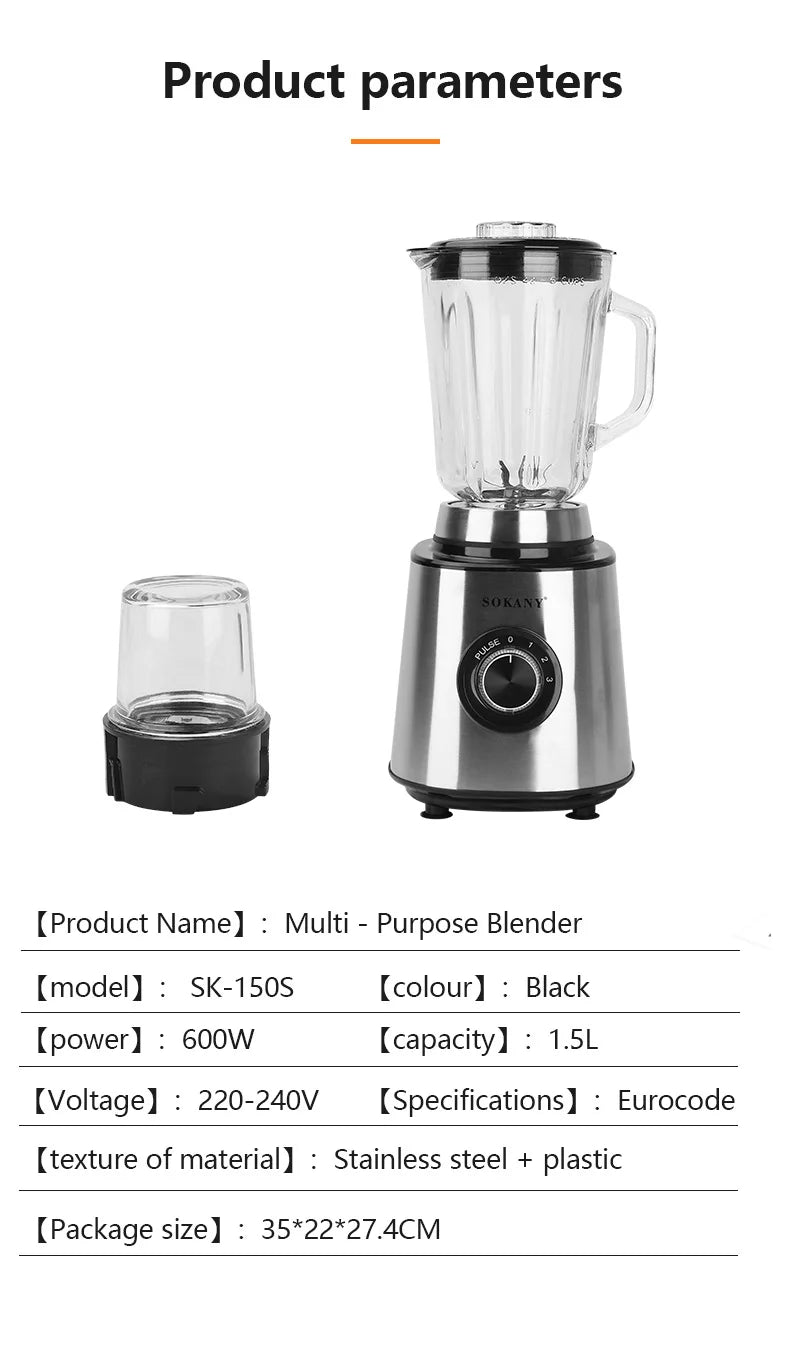 JuiceForce™ DuoBlend 600W Mixer