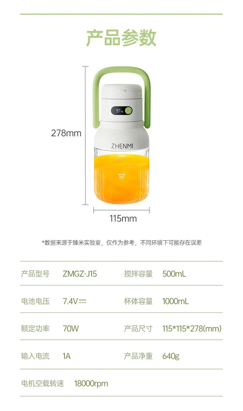 JuiceForce™ GoBlend Portable Juicer